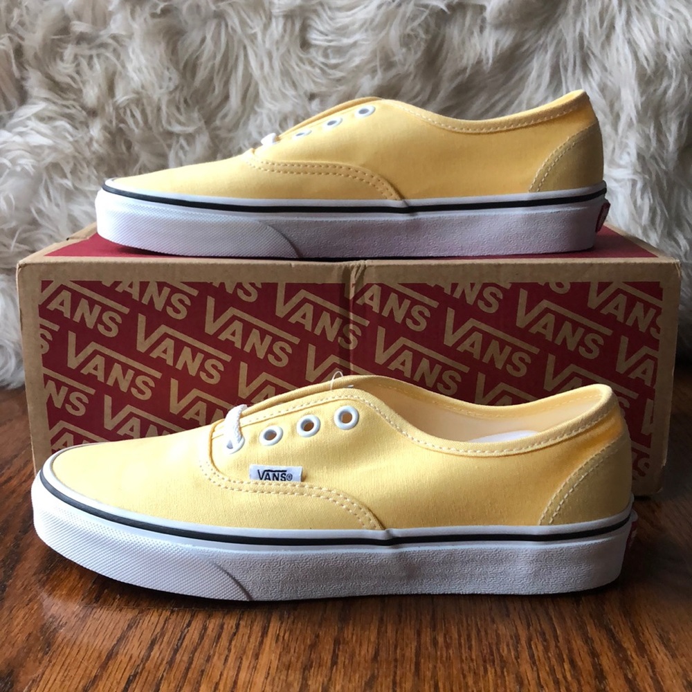 Vans Authentic Lace-Up Sneakers in Golden Haze